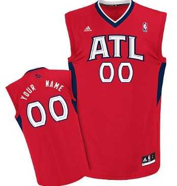 Men & Youth Customized Atlanta Hawks Red Jersey->customized nba jersey->Custom Jersey